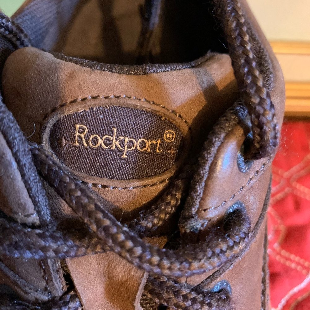 Rockport Brown Leather Oxfords Lace Up Shoes Men's 12 - Picture 9 of 15